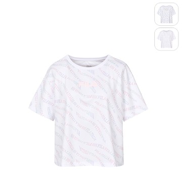 【FILA】女性 短袖圓領T恤-粉色 5TEZ-5317-PK