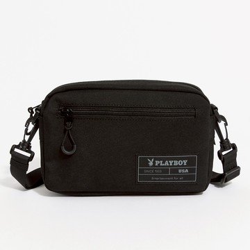 PLAYBOY - 斜背包附手挽帶  Edgy系列 - 黑色