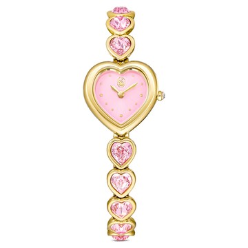 Swarovski 施華洛世奇 Idyllia Heart  粉色心型手鍊女士腕表 /5741519 粉面 22mm