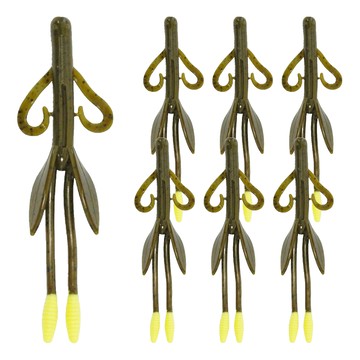 BIG BITE BAITS 假餌 蟲型  咖啡 + 黑顆粒  1包