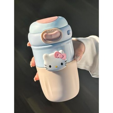 茶水分離咖啡保溫杯女生316不銹鋼學生高顏值泡茶便攜可愛水杯子