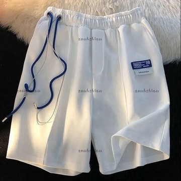 夏季優選✨美式oversize 高級設計感 抽繩短褲女 夏季寬松小眾ins潮牌 休閑中褲 大尺碼 韓版 女生衣著