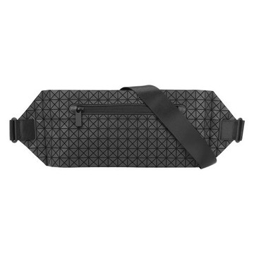 ISSEY MIYAKE三宅一生 Bao Bao Baton 霧面拉鍊口袋胸口包/腰包(黑色)