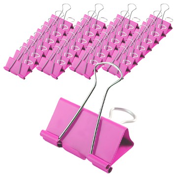 長尾夾 25mm 顏色隨機 金屬文件夾 辦公學習用品  48個  1組