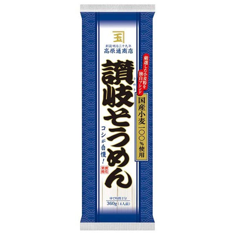 ニップン 高原通商店 讃岐そうめん(国産小麦) 360g×25袋入×(2ケース)