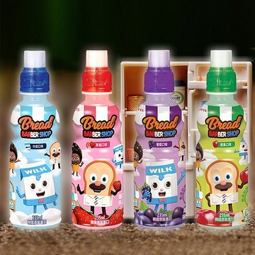 韓國 LOTTE 樂天 牛奶味／草莓味／葡萄味／蘋果味飲料(235ml) 款式可選【小三美日】 DS017655