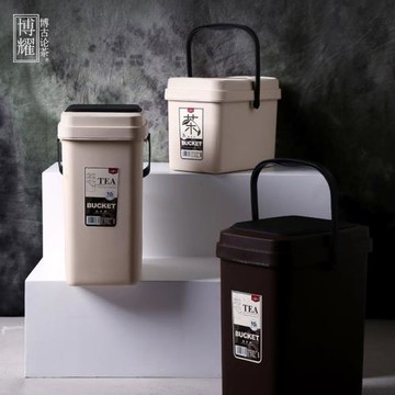 博耀接水桶茶水桶茶桶茶渣桶茶葉儲水桶茶具配件零配茶盤茶臺小號