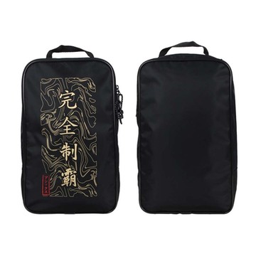 ASICS 鞋袋-完全制霸-台灣製 手提袋 鞋履收納 亞瑟士 3053A124-003 黑金紅