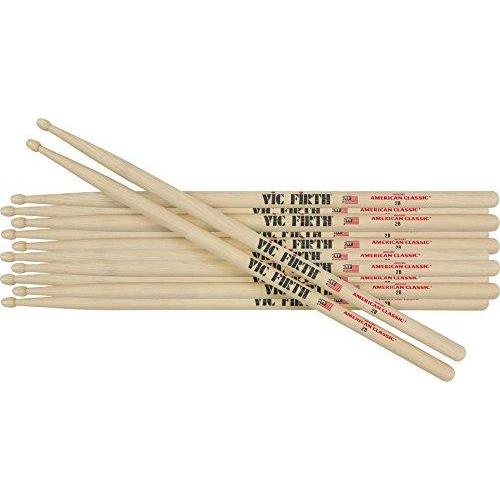 Vic Firth 6-Pair American Classic Hickory Drum Sticks Nylon 7A