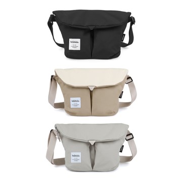 hellolulu Mini KASEN 環保側背包-黃淺卡其/柔灰/黑