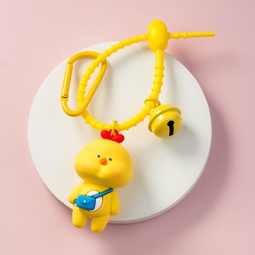 卡通動物公仔鑰匙扣掛件創意可愛車鑰匙鏈匙圈環情侶一對書包掛飾