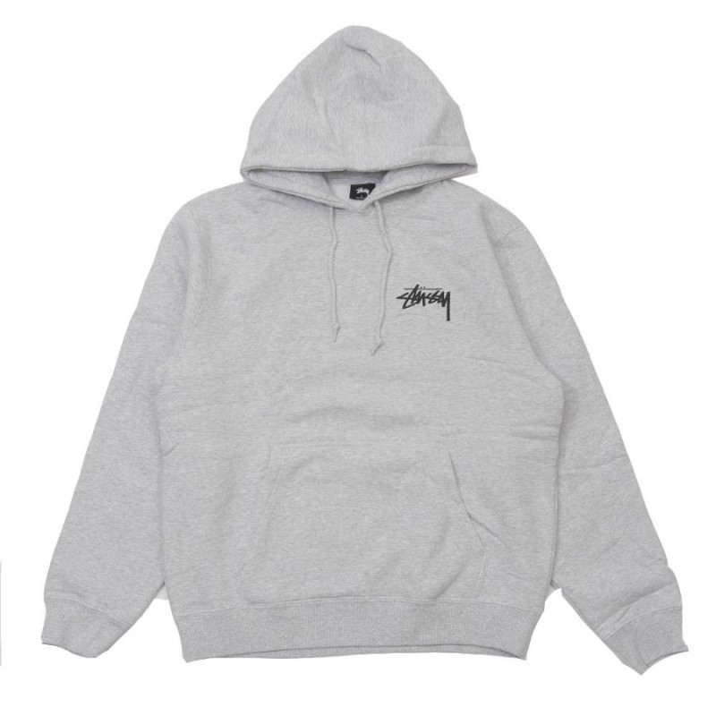 新品 ステューシー STUSSY Peace Love Hood プルオーバーパーカー ASH