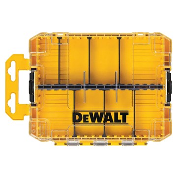 DeWALT 得偉 中型堆疊工具收納盒 空盒附分隔片  17.5 x 26.5 x 3.5cm  1個