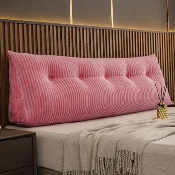 外貿新款家用榻榻米雙人靠墊親膚魔法絨三角靠墊不塌陷透氣床品