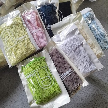 ✨新款特惠✨aileen個性網孔木耳邊中腰女襪韓國東大門流行中筒時尚獨立包裝