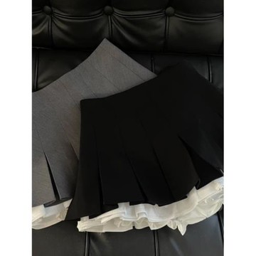 百搭短裙冬季蛋糕裙高腰百褶裙褲裙a字半身裙秋女2025新款花苞裙