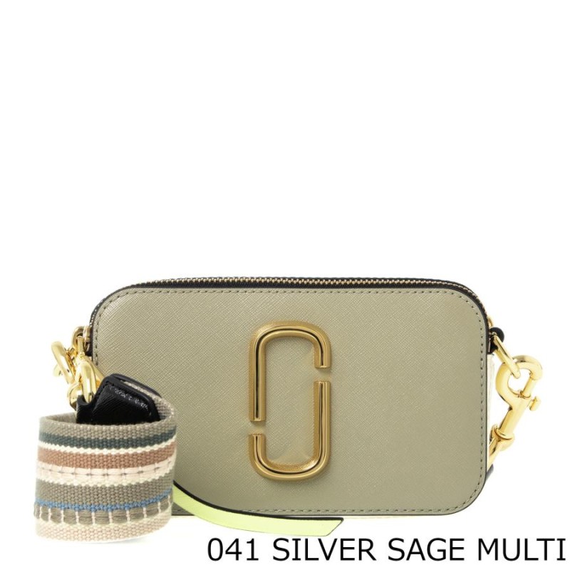 MARC JACOBS ザ カラーブロック スナップショット SILVER SAGE MULTI