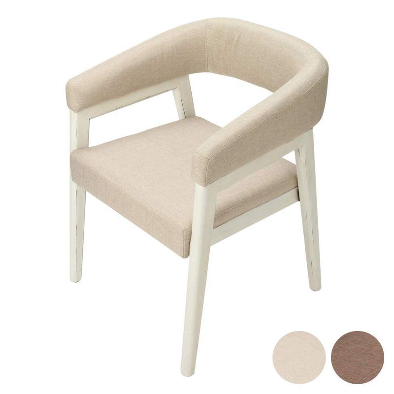 フローラル (floral) チェア 01 アンティークホワイト 待合椅子 リラックスチェア セットイス ダイニングチェア リビングチェア