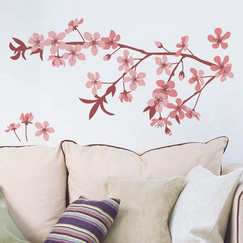 桜 さくら ウォールステッカー 日本製 Mu3 花 フラワー ピンク シール 壁紙 風呂 ドア トイレ インスタ 通販 Lineポイント最大0 5 Get Lineショッピング