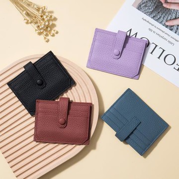 超薄真皮卡包女韓版迷你簡約駕照證件包多卡位一體零錢包多卡位