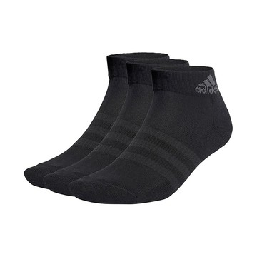 ADIDAS C SPW ANK 運動短襪 3雙入 黑 緩衝 舒適 加厚 IA3947 【樂買網】
