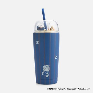 哆啦A夢 保冷不鏽鋼吸管杯500mL