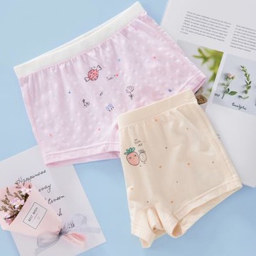 可叮可咚品牌寶寶內褲純棉四角平角三角嬰幼女童四季無骨A類2條裝