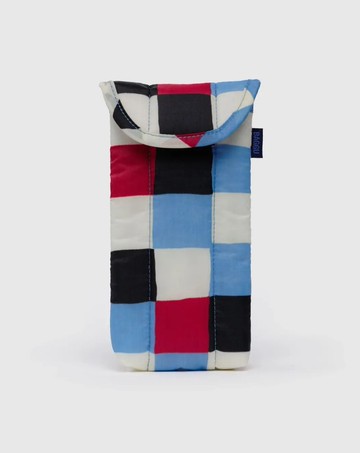 BAGGU 磁吸翻蓋式眼鏡保護套 - 彩色格子