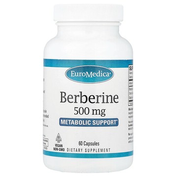 EuroMedica, 小檗堿，500 毫克，60 粒膠囊