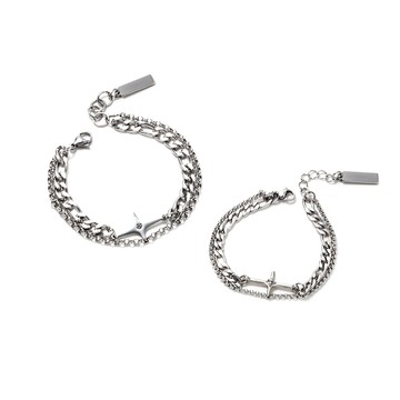 [鋼飾] 冷星邂逅情侶手鍊組 / Encounter Couple Bracelet Set