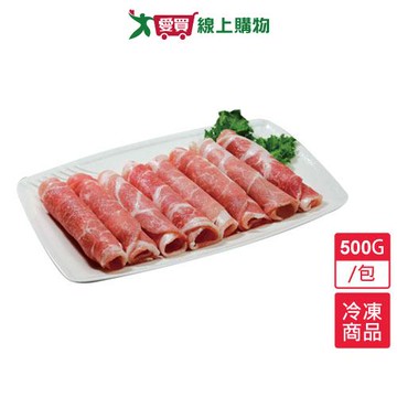 巴拉圭冷凍豬梅花火鍋片500G/包【愛買冷凍】