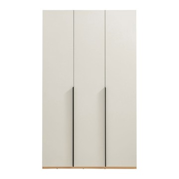 hoi!林氏木業簡約雙色三門衣櫃 1.18M OV4D 原木+灰