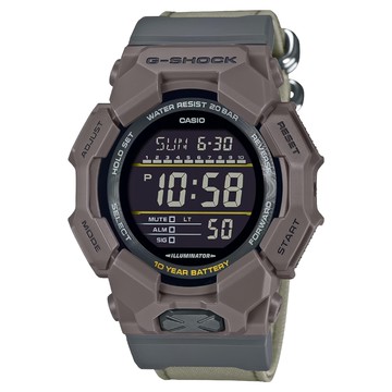 CASIO 卡西歐 G-SHOCK 天然染料 10年電力 電子手錶 GD-010CE-5  灰色