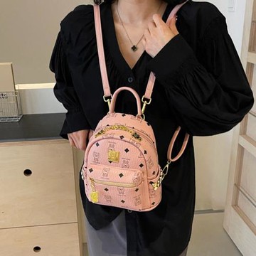 迷你女式雙肩包2024新款時尚百搭韓版學生書包小眾輕便旅游后背包