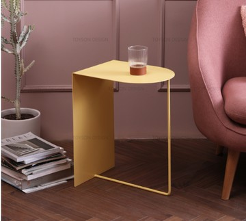 創意簡約現代客廳沙發邊桌鐵藝陽臺ins風小桌子北歐輕奢床頭邊幾