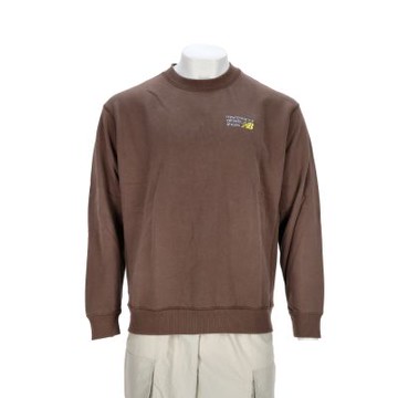 New Balance 男款 咖啡色 圓領 圖案 上衣 運動 休閒 長袖 MT41547ABP