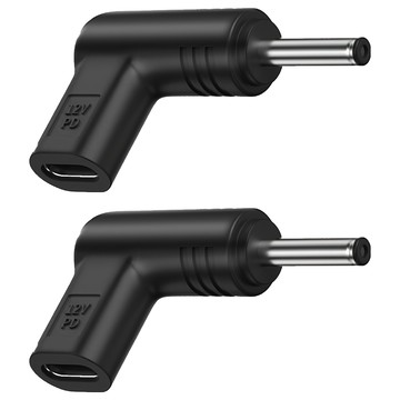 UniSync Type-C母轉DC公PD誘騙轉接頭 5.5*2.1mm 12V  2個