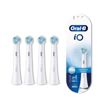 【德國百靈BRAUN】Oral-B-微震清潔刷頭4入IO RB CW(白色)