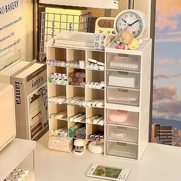 🌟臺灣出貨🌟馬克筆收納盒斜插式筆筒高顏值桌面大容量筆盒學生文具創意筆架子 筆筒 造型筆筒 桌面收納 文具收納盒