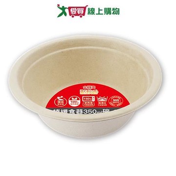點秋香 植纖食器350ml碗-12入 免洗 碗 餐具【愛買】