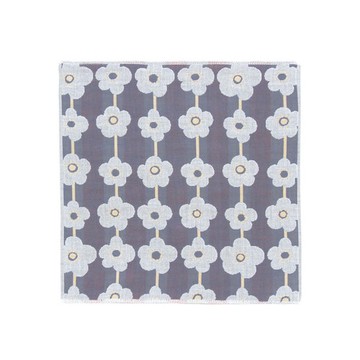 日本Prairie Dog｜今治三層紗方巾-水色花紋