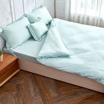 埃及天絲棉 被套床包4件組 雙人 珊瑚粉