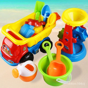 【蜜糖小姐の小店】兒童沙灘玩具車套裝戲水桶挖沙鏟子玩沙大號寶寶男女孩工具決明子jioyh o8Et