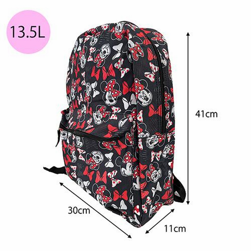 ◆美品◆LeSportsac 極希少　ミニーマウス 花柄 リュック　黒 LeSportsac - 美品/ハワイ限定【レスポートサック×ディズニー