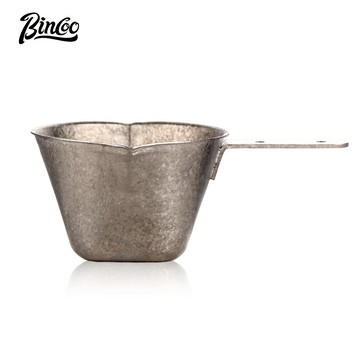 BINCOO 純鈦咖啡濃縮杯 家用咖啡杯 奶盅 意式萃取量杯帶刻度 盎司杯子 90ML