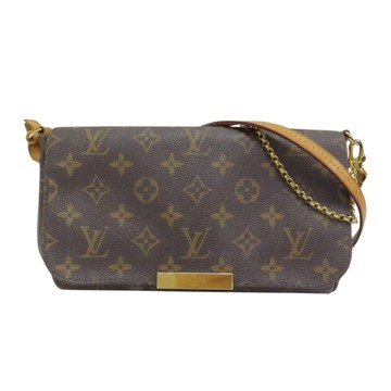 LOUIS VUITTON LV 路易威登 棕色 帆布原花 Favorite PM 單肩包 側背包 M40717 【二手名牌BRAND OFF】