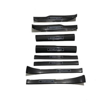 適用于凱迪拉克XT5改裝專用 碳纖維迎賓踏板內外門檻條保護防踩條