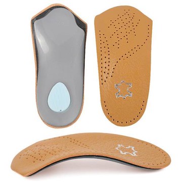 (JHS杰恆社)預購los0721足弓美正鞋墊黃皮足弓半墊扁平足鞋墊男女隱形防滑加厚半墊