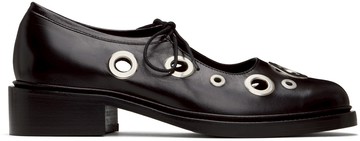 Nicole Saldaña 黑色 Fabiana Eyelet 玛丽珍鞋