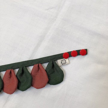 【客製化禮物】花朵項圈 貓咪項圈_一朵小紅花